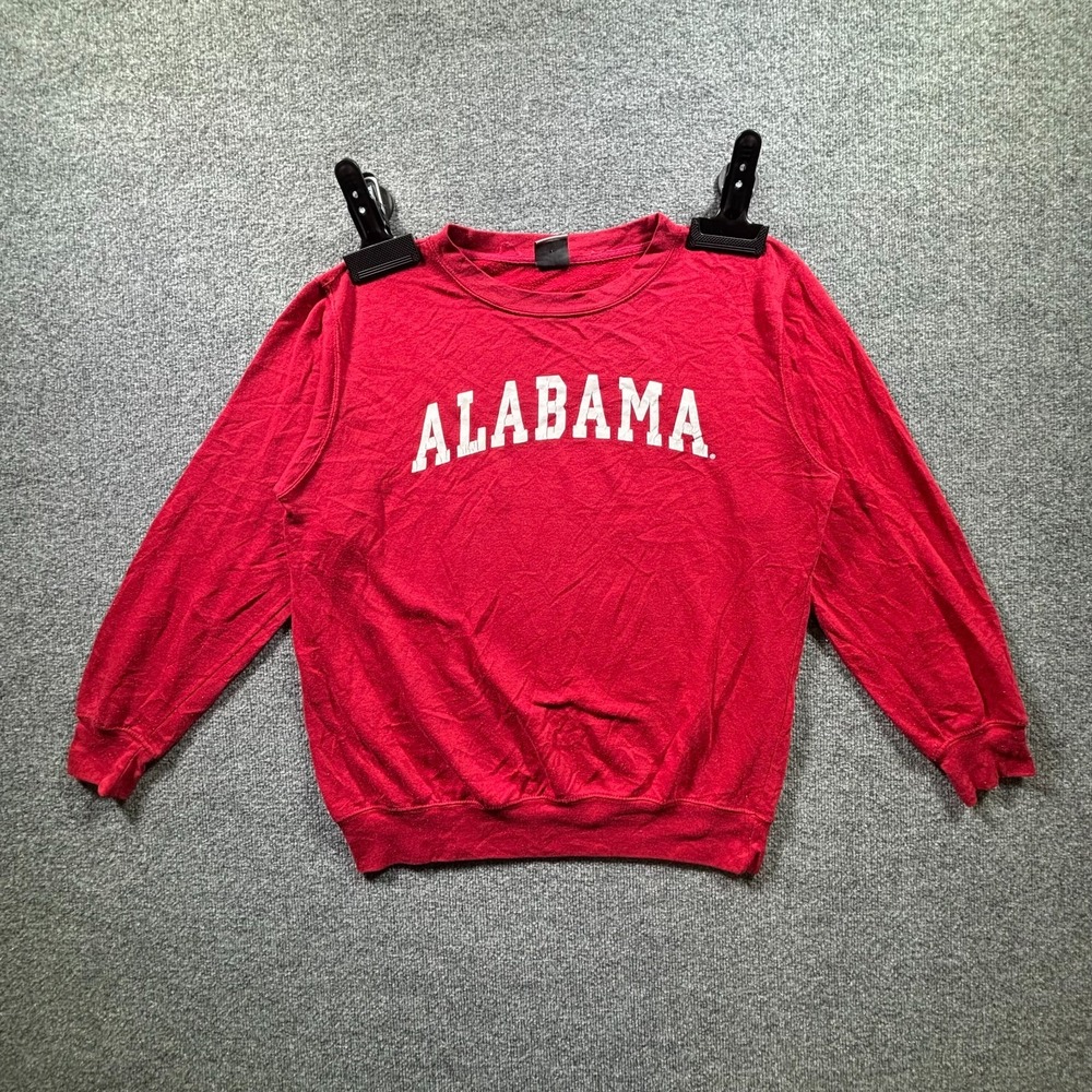 Vintage MV Sport Sweatshirt Mens Medium Red University of Alabama College NCAA